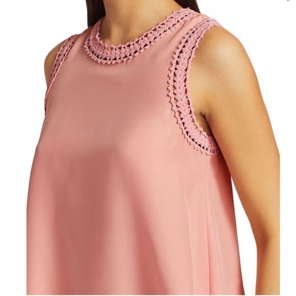 Cinq a Sept Ellina crochet silk top - Picture 2 of 5